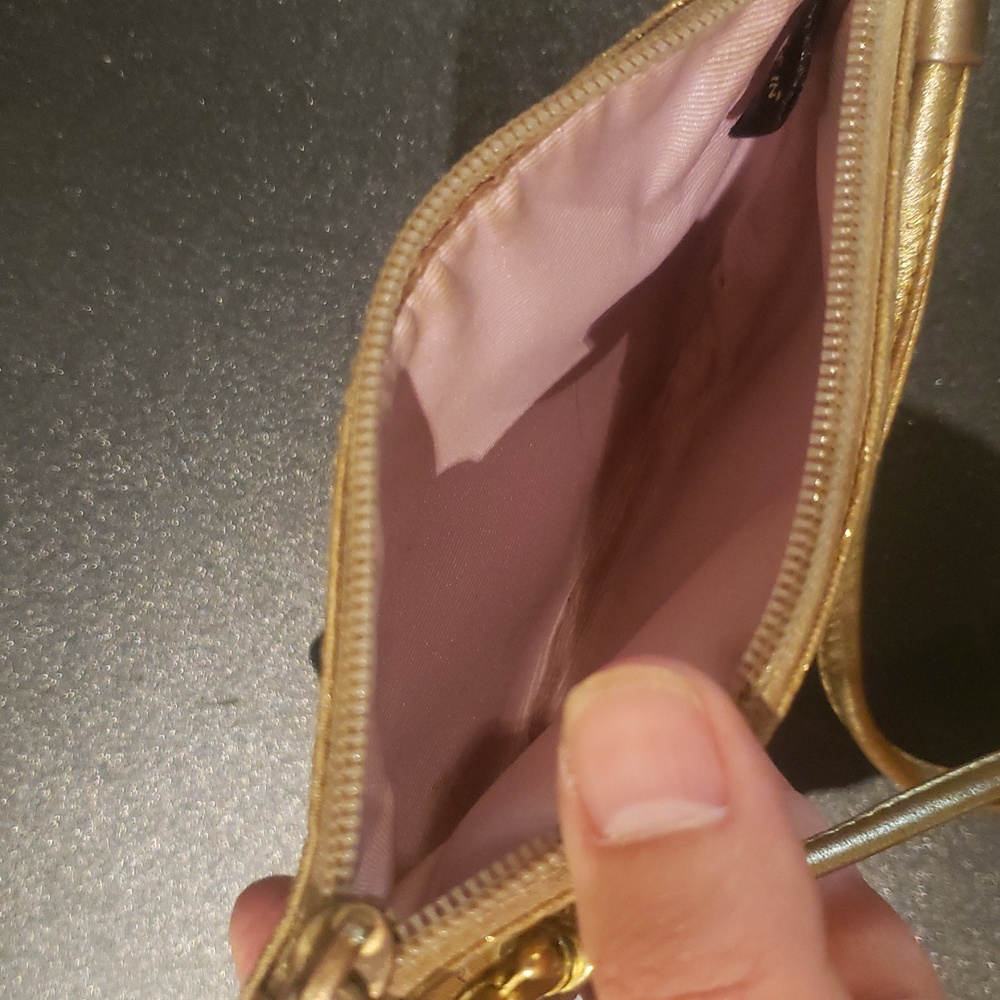 Coach Gold Wristlet Clutch - Picture 2 of 7